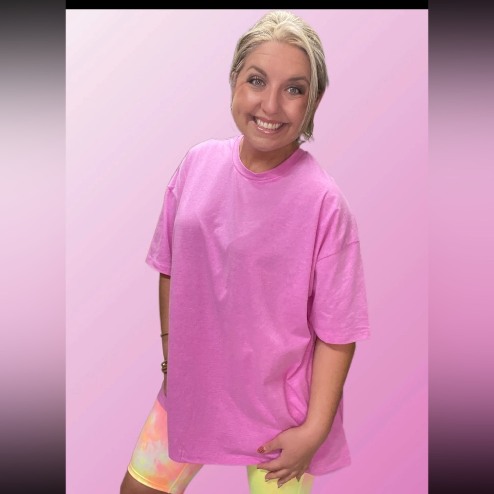 Boyfriend Tee - Magenta